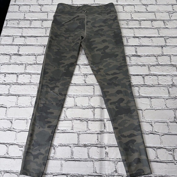 Electric Yoga Women's Metallic Army High Rise Leggings Size Large - Picture 2 of 9